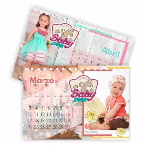 Calendario para escritorio con 14 páginas