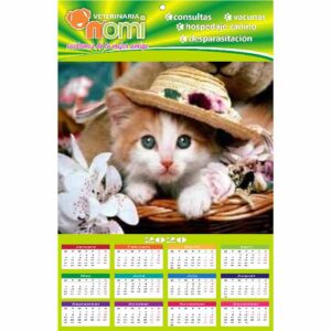 300 Calendarios de Pared Personalizado 43x56 cm – ¡Haz que tu marca se vea todo el año!